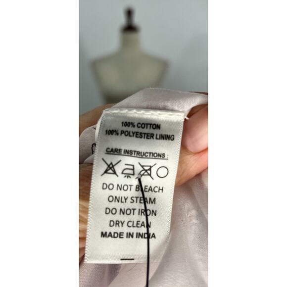 BELL by ALICIA BELL Sz M Medium Purple Print Elastic Waist Maxi Skirt Cotton - Picture 5 of 10